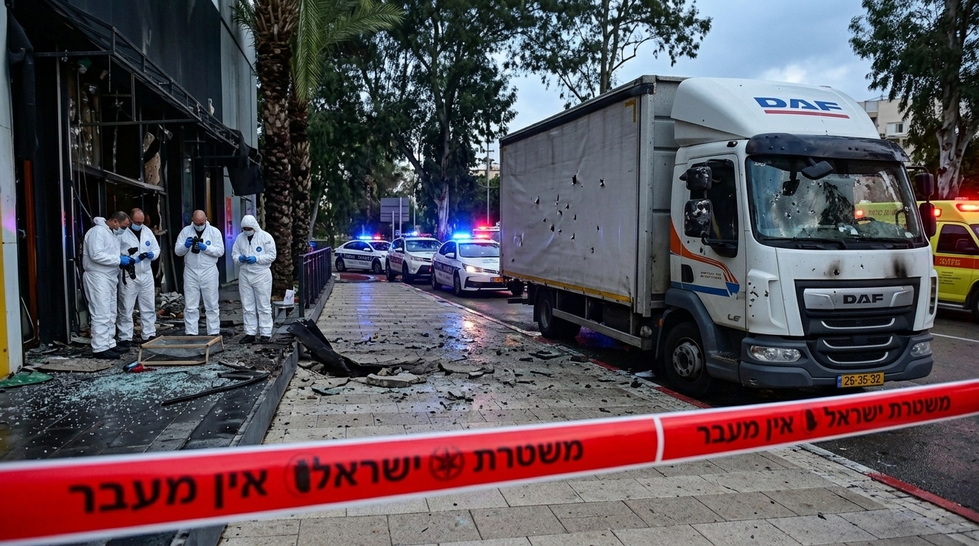 חפץ חשוד אותר ליד תחנת דלק בחדרה, רימון התפוצץ בחולון