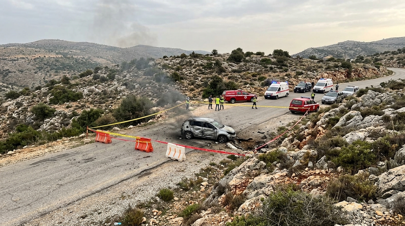 כטב"ם ישראלי תקף רכב בעיר נבטיה שבדרום לבנון