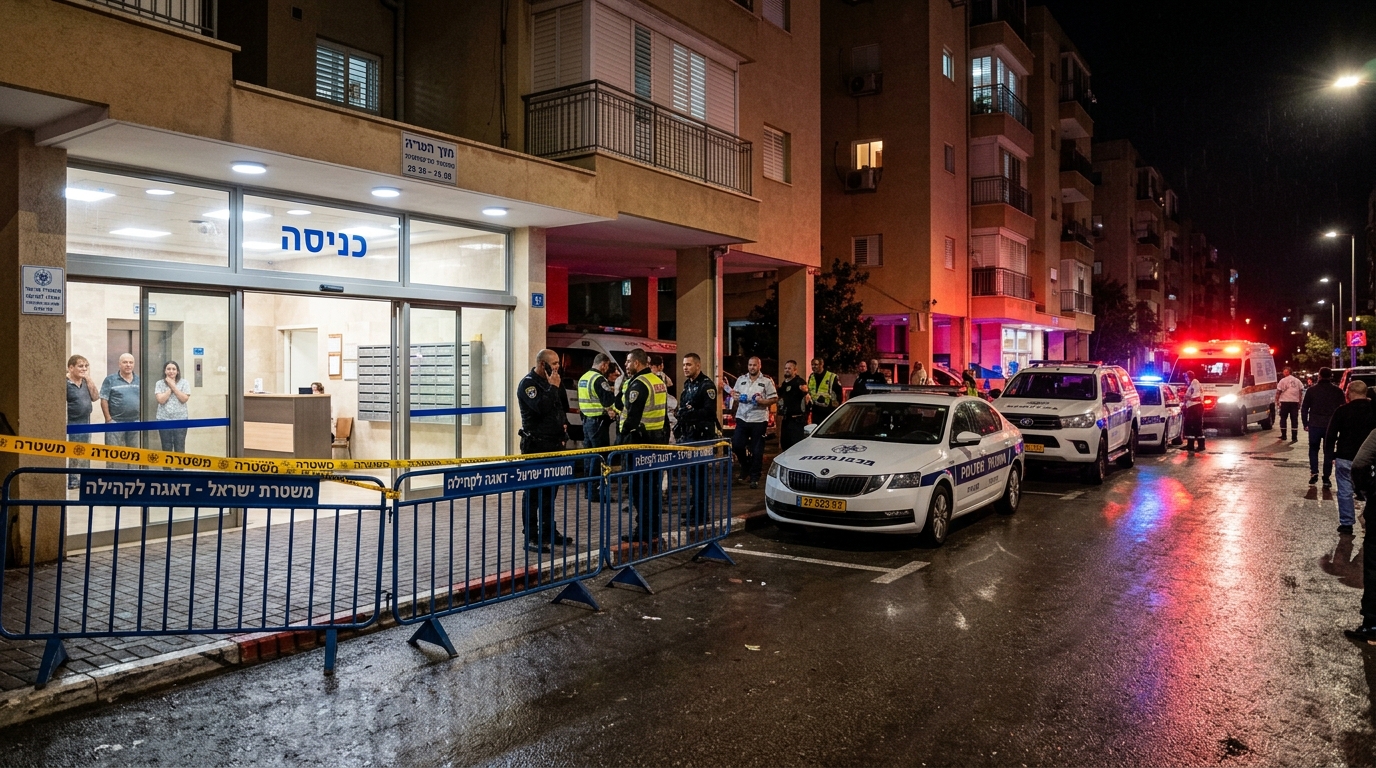 רימון רסס הושלך לעבר בניין מגורים בבת ים, שלושה נעצרו