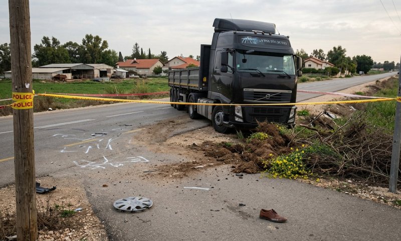 נהג משאית חשוד שדרס למוות קשיש בן 81 אחרי ויכוח בניר בנים