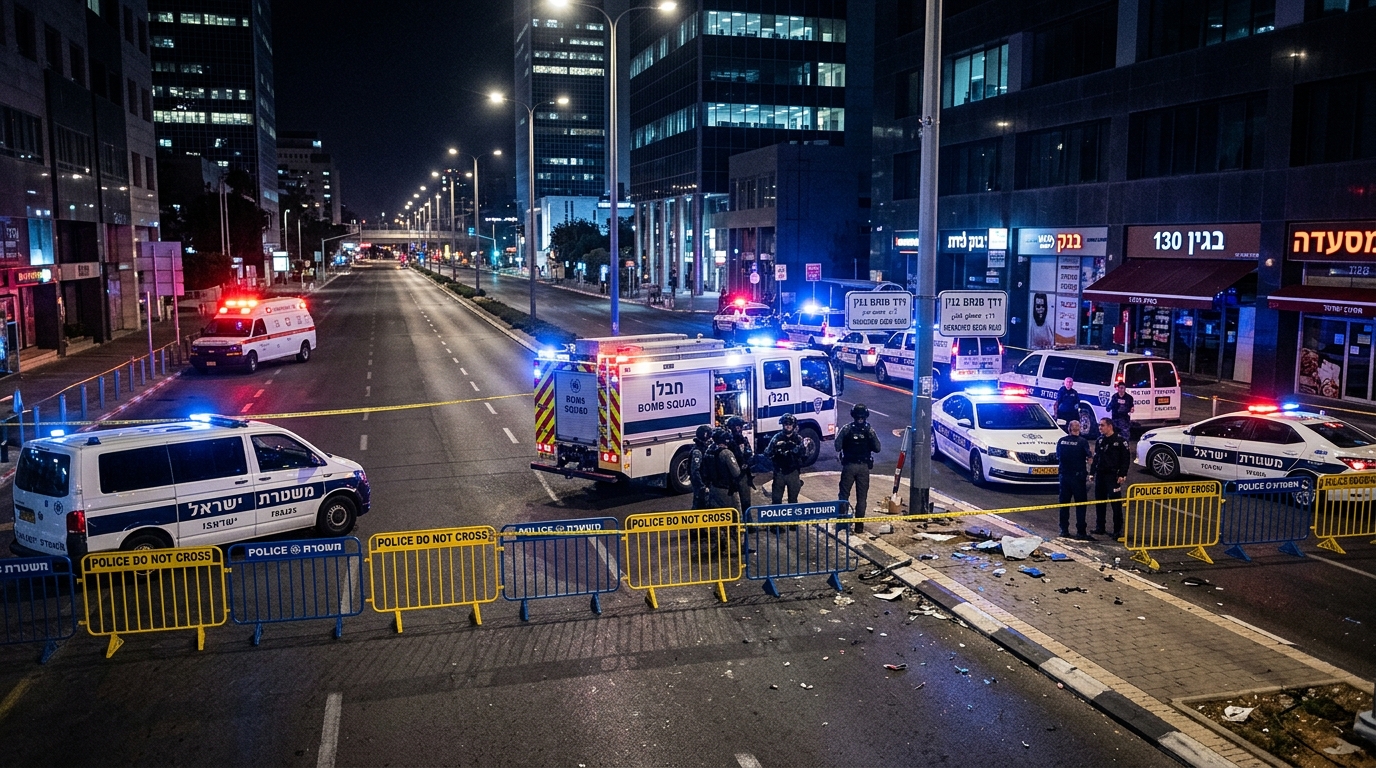 חשד: רימון רסס הושלך ברחוב בגין בתל אביב