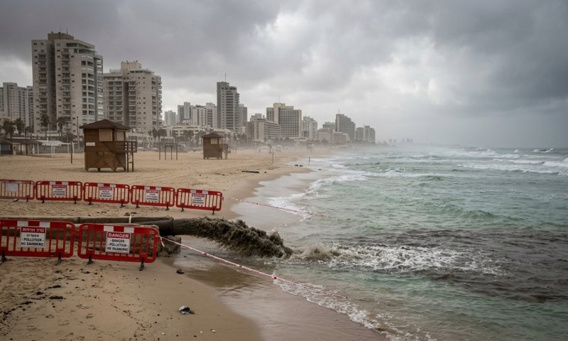 שפכים בים: אסור לרחוץ בשני חופים בבת ים