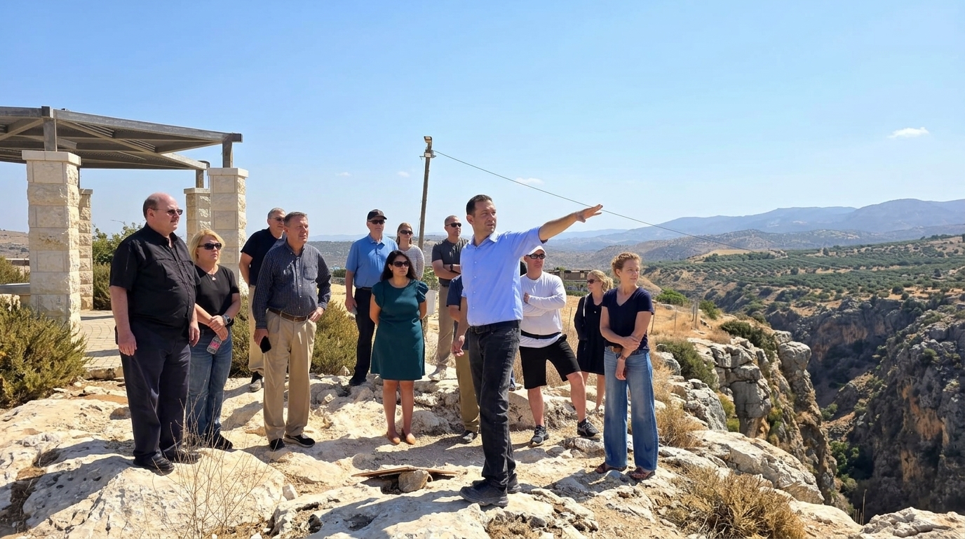 משלחת אמריקאית ביקרה בשומרון ביום השנה ל-7 באוקטובר