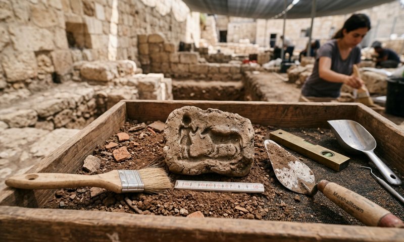 תגלית דרמטית בירושלים: נחשפה תבנית נדירה ליציקת פסלוני פולחן מימי בית ראשון