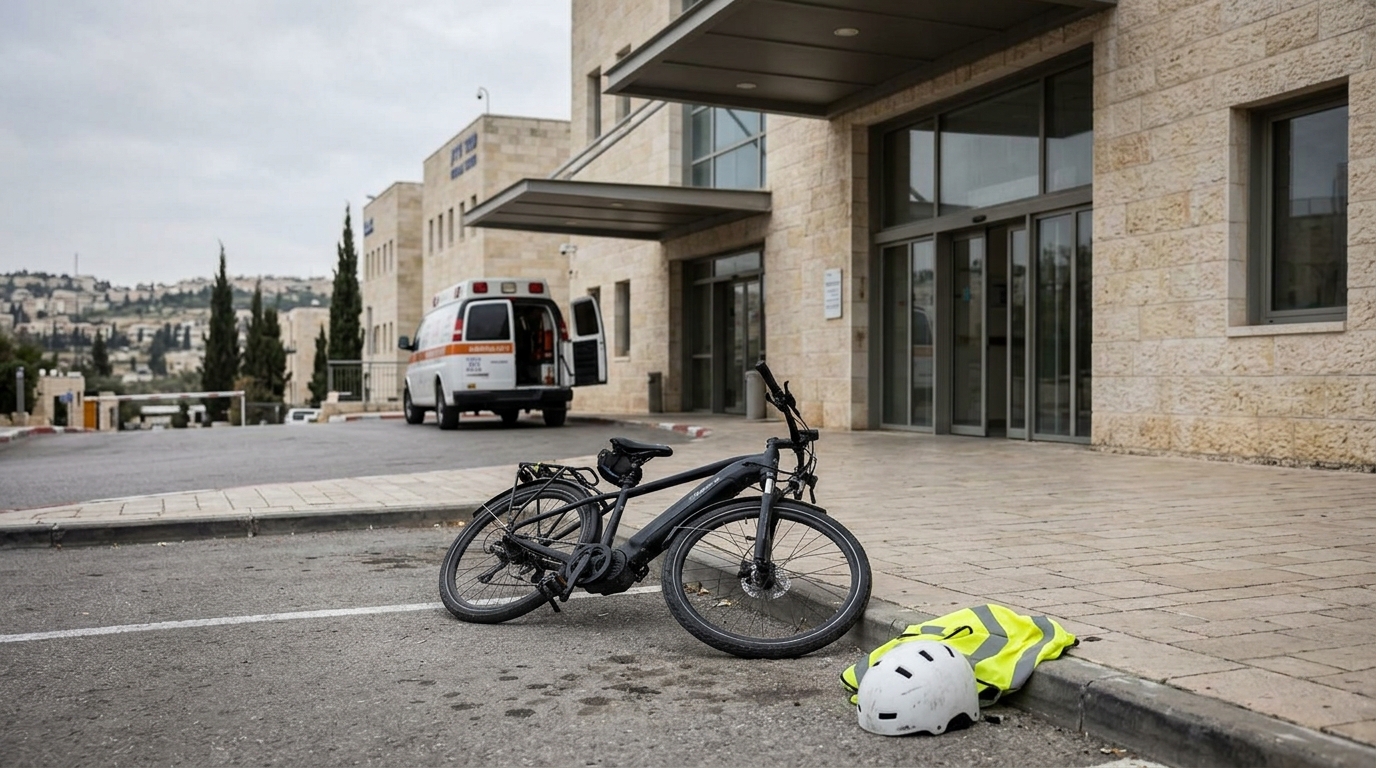 נער בן 17 נפצע קשה בהתנגשות באופניים חשמליים בירושלים