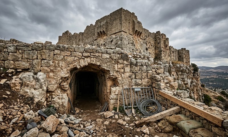 צה"ל חשף בונקר חיזבאללה במצודה הצלבנית בבופור