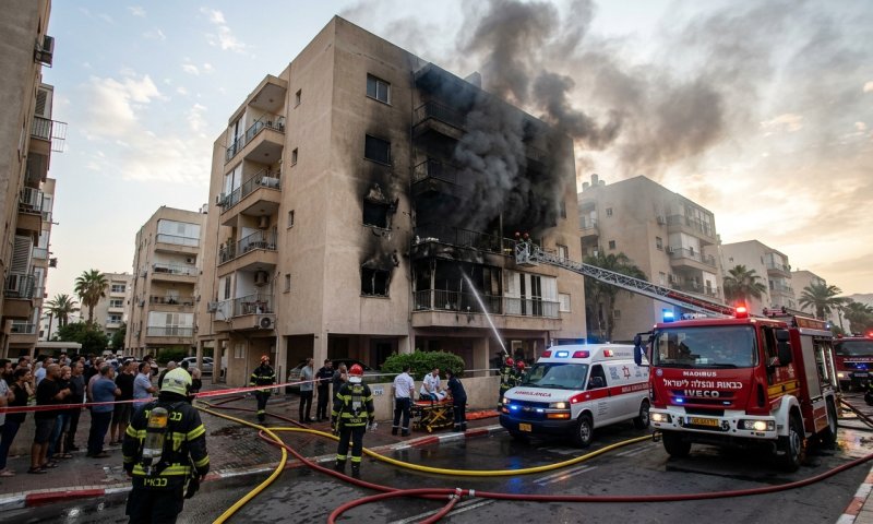עשן שחור וסמיך התפרץ מהחלונות: גבר חולץ במצב קשה מדירה בוערת באילת