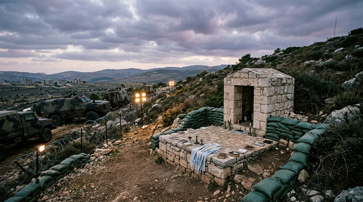 צה"ל יחקור: גדוד אבטח סליחות בקבר רב אשי בלבנון