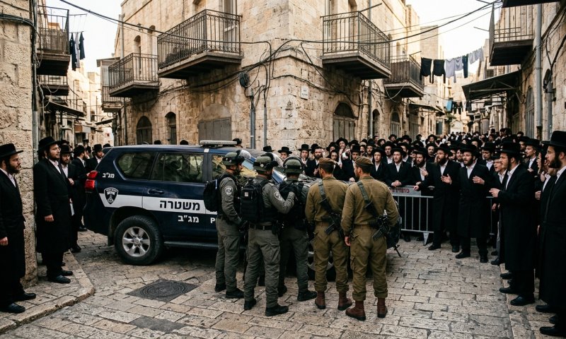עשרות חרדים כיתרו שלושה חיילים במאה שערים - המשטרה חילצה אותם
