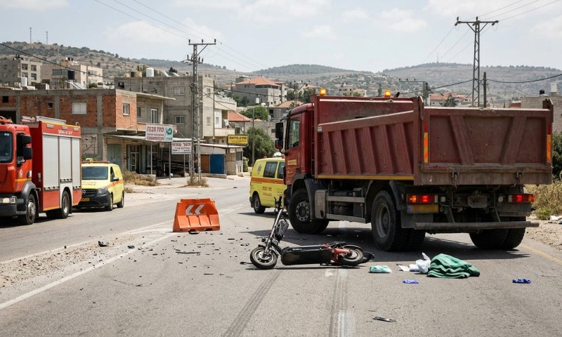 נער בן 16 נפצע בינוני בכפר מנדא אחרי שמשאית פגעה בגלגינועו