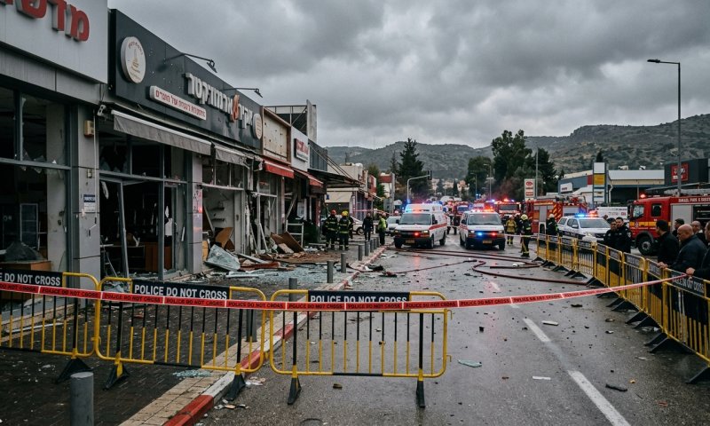 חיזבאללה ירה כ-30 רקטות לצפון ישראל, פגיעה במרכז מסחרי בקריית שמונה