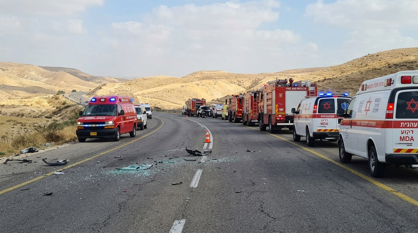 גבר בן 60 נהרג בתאונה קשה בכביש 90