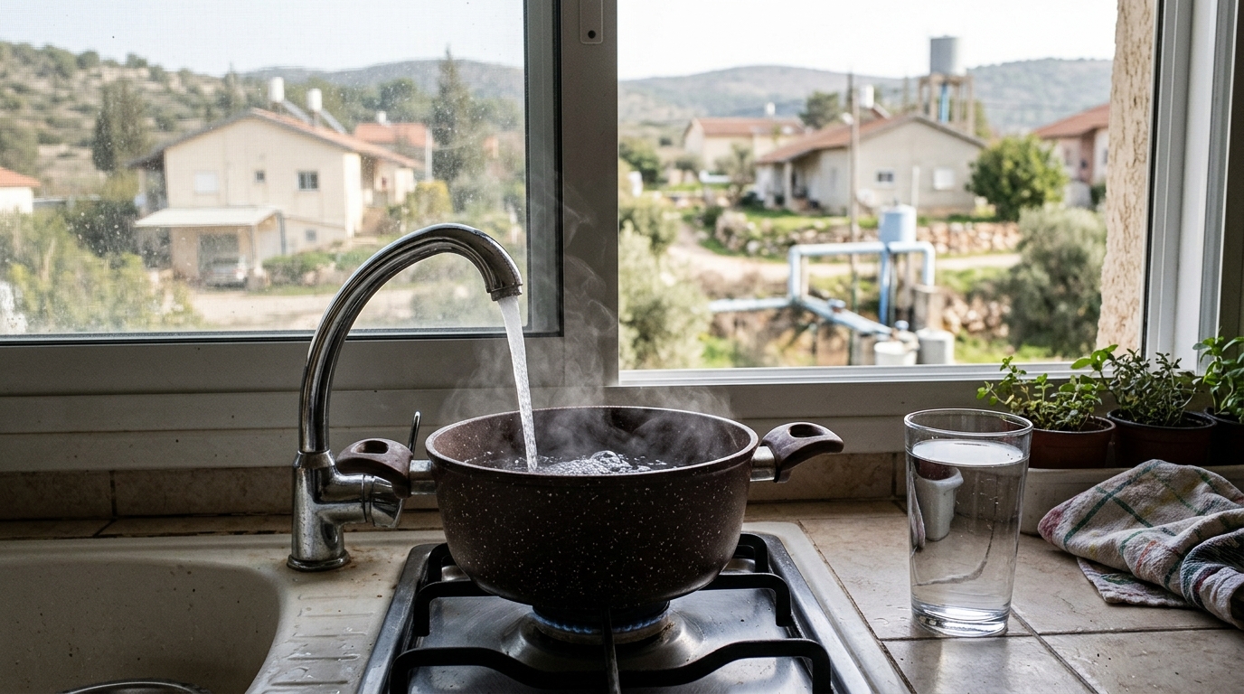 משרד הבריאות מורה לתושבי אביבים להרתיח מים לפני שתייה