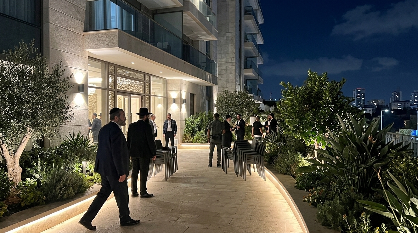 יעקב אשר נפגש עם חרדים עובדים ואנשי עסקים ברמת גן