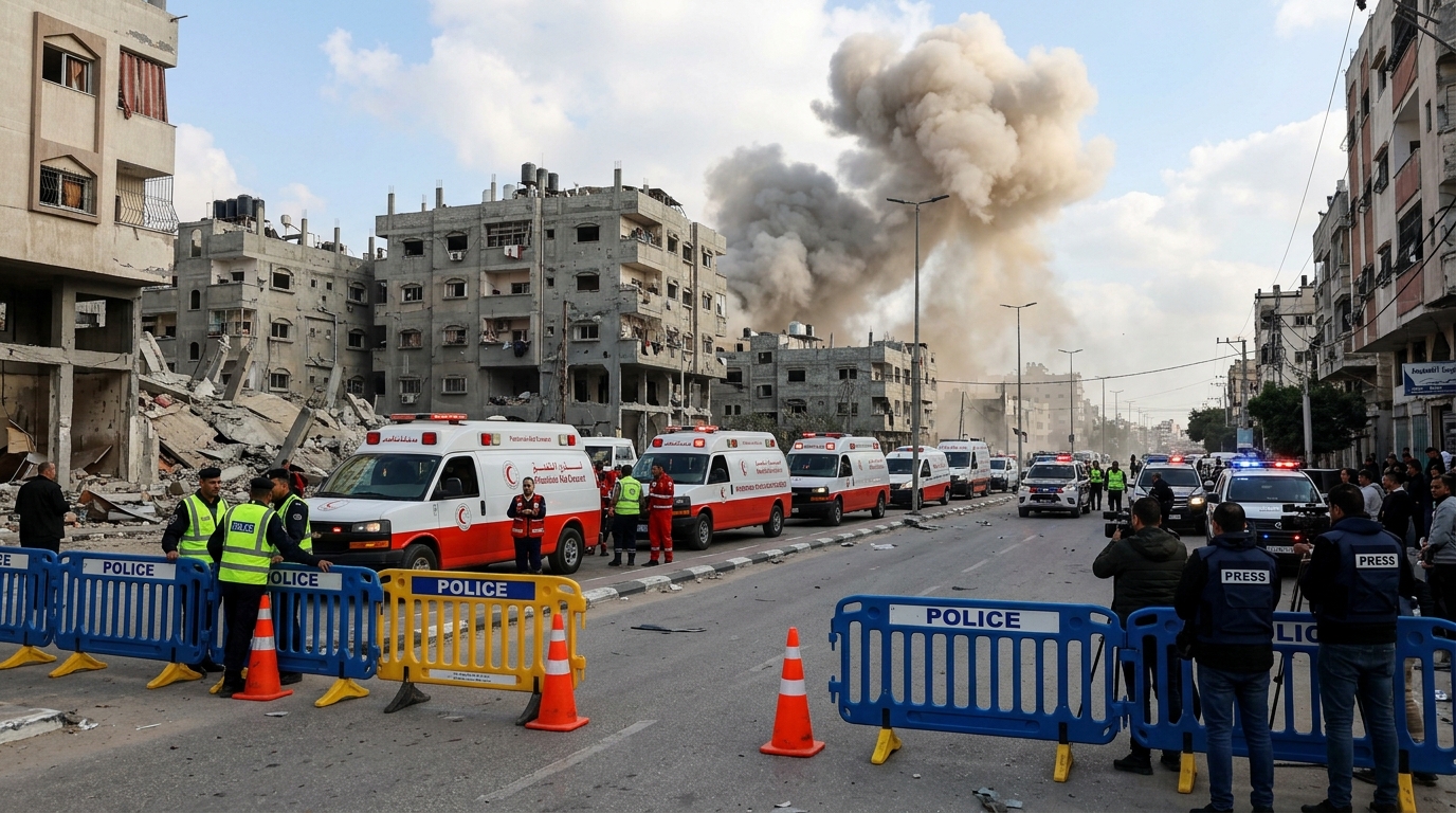 פלסטינים מדווחים: חיל האוויר תקף ממזרח לעיר עזה