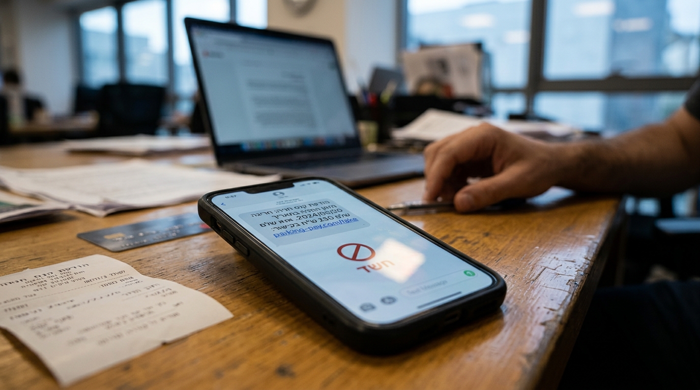 המשטרה מזהירה: הודעת SMS על קנס תנועה עלולה להיות הונאה