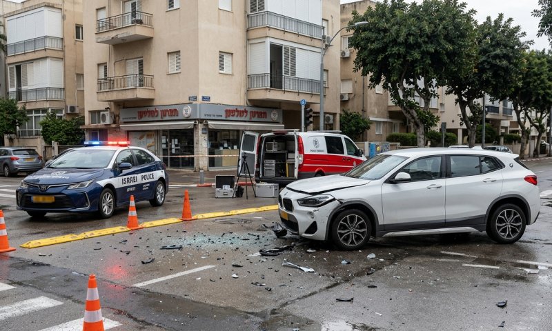 ששון שאולוב יצא ללא פגע מתאונת דרכים בתל אביב