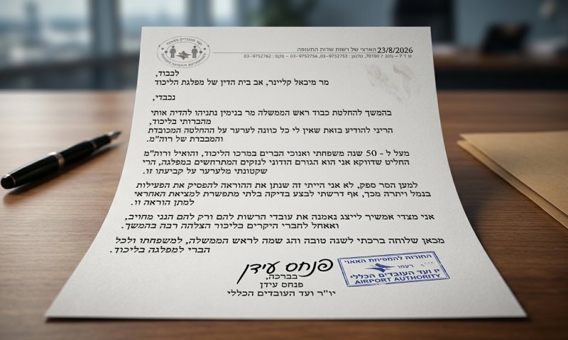 פנחס עידן לא יערער על הדחתו מהליכוד