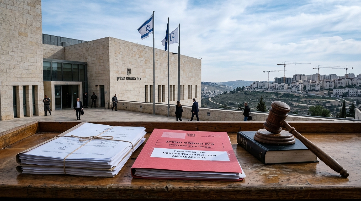 מעלה אדומים עתרה לבג"ץ נגד עיכוב מכרז ל-1,234 דירות