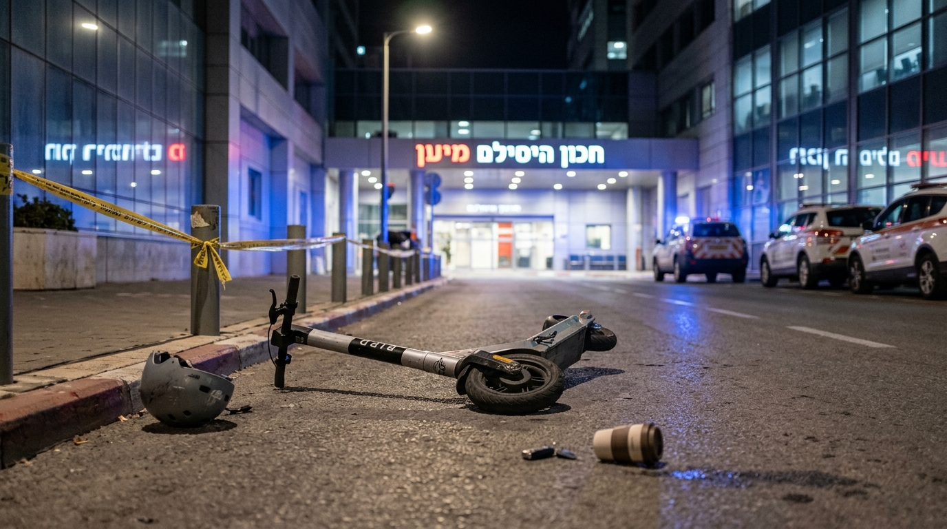 בן 18 נפצע קשה מנפילה מקורקינט בתל אביב