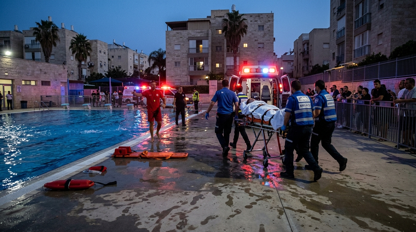 ילד בן 11 טבע בבריכה בבני ברק - פונה לבית החולים במצב יציב