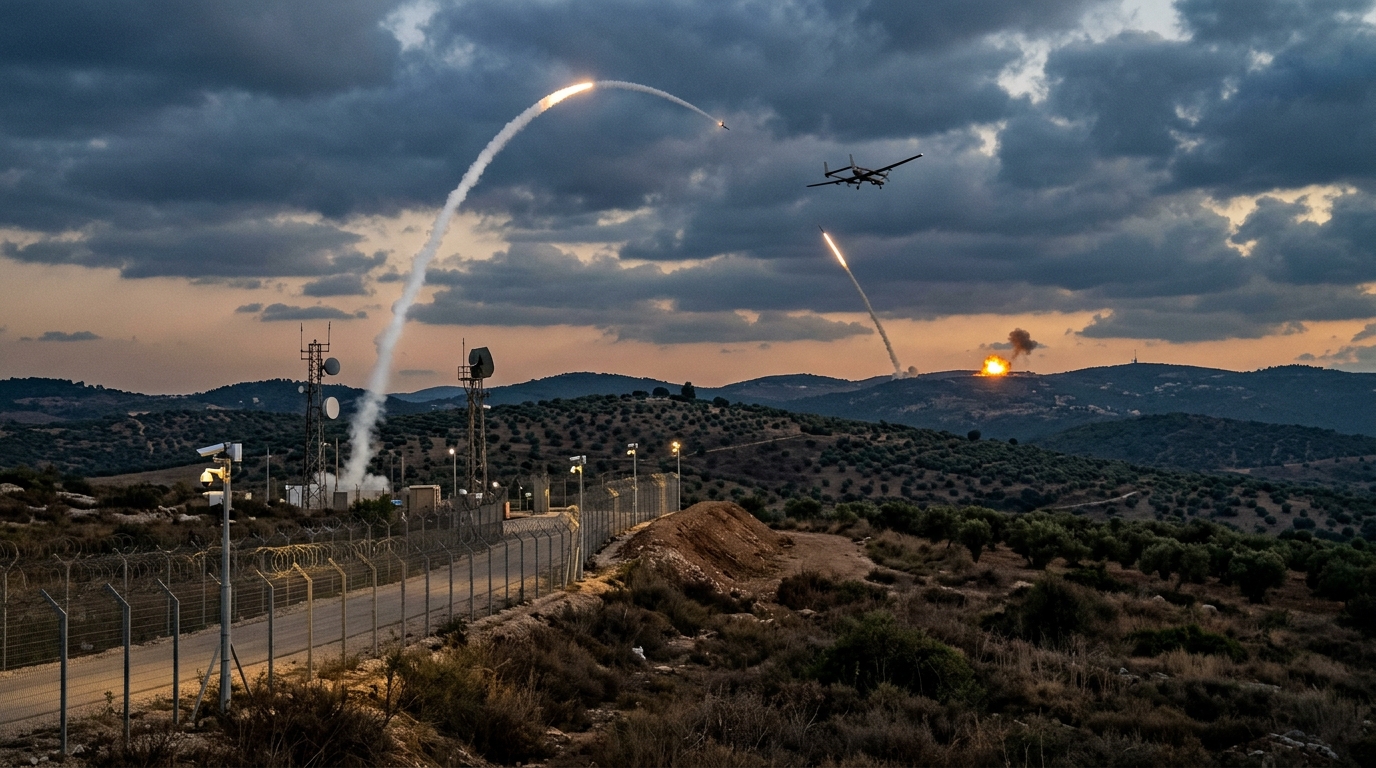 כטב"ם מלבנון חצה לצפון, צה"ל תקף בדרום לבנון