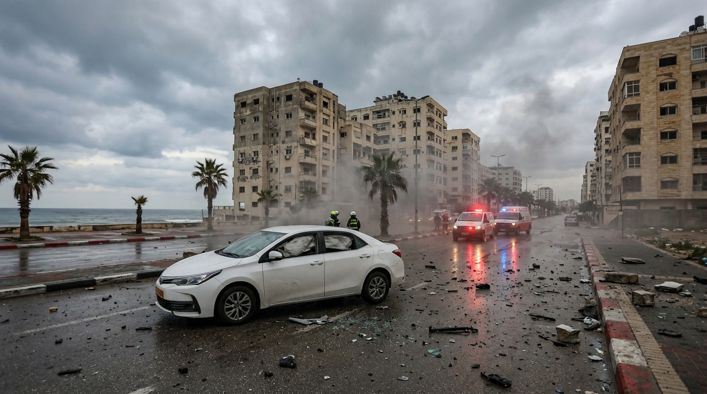 כטב"ם ישראלי תקף רכב בעיר עזה, פלסטינים מדווחים: שני הרוגים