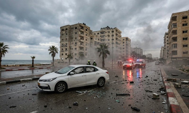 כטב"ם ישראלי תקף רכב בעיר עזה, פלסטינים מדווחים: שני הרוגים