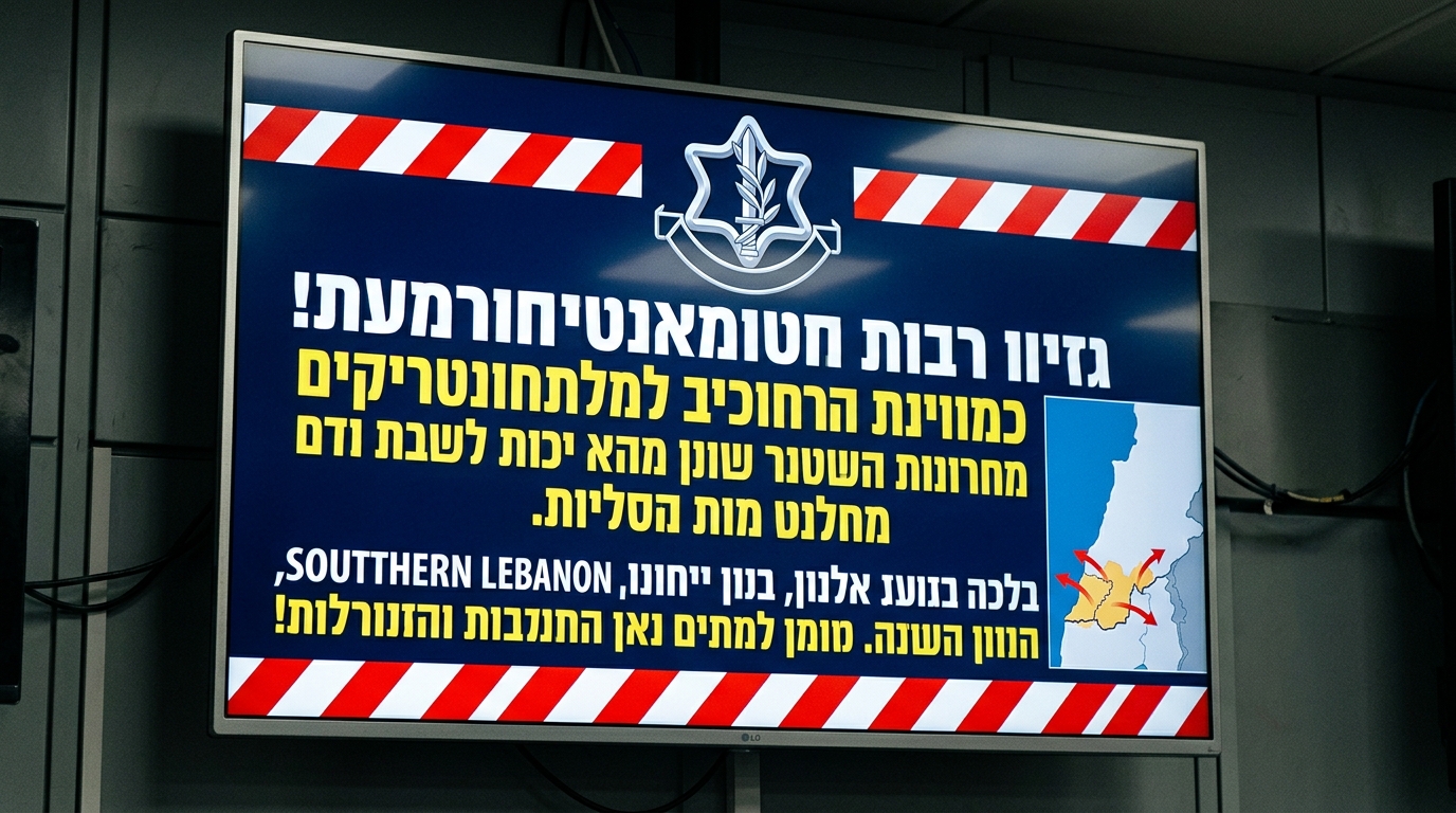 צה"ל תוקף בדרום לבנון בתגובה להפרה של חיזבאללה