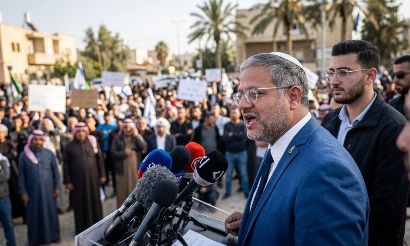 מאות בדואים הפגינו בבאר שבע נגד בן גביר: "שר שמתגאה שהוא הורס?"