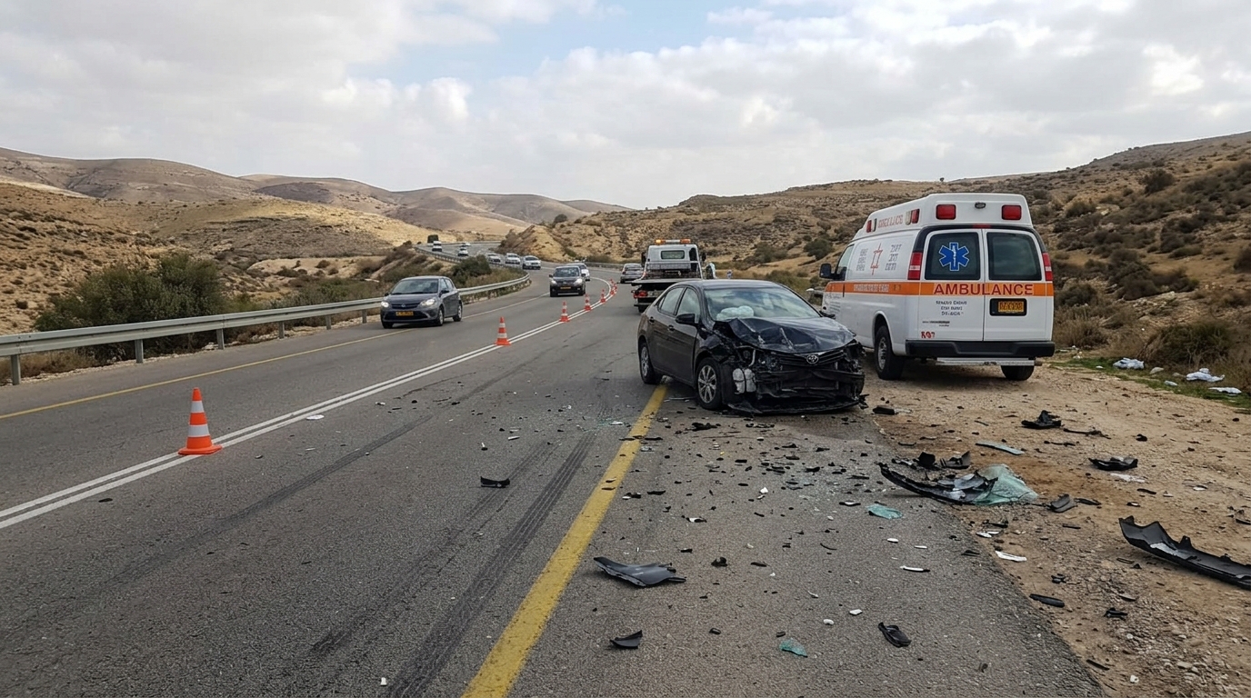 הרוג ו-5 פצועים בתאונה בין מיניבוס לרכב ברמת הגולן