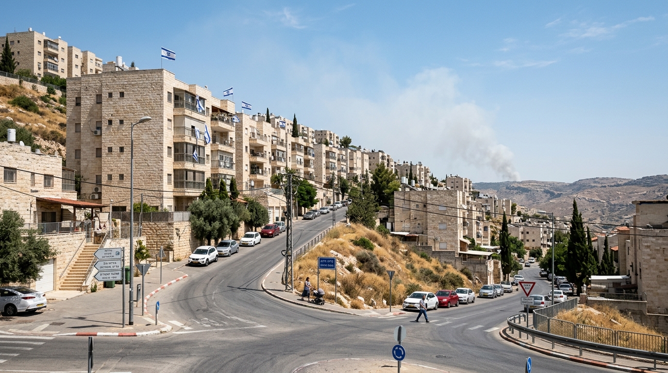 שריפה גדולה בקריית ארבע מתקדמת לעבר בתי התושבים