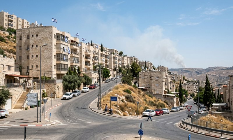 שריפה גדולה בקריית ארבע מתקדמת לעבר בתי התושבים