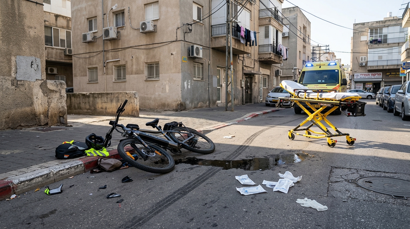 ילד בן תשע נפצע קשה לאחר שהחליק מאופניים חשמליים בבני ברק
