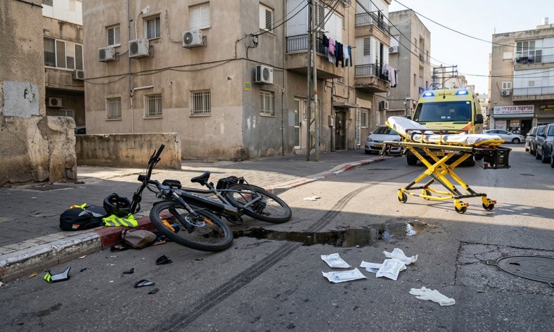 ילד בן תשע נפצע קשה לאחר שהחליק מאופניים חשמליים בבני ברק