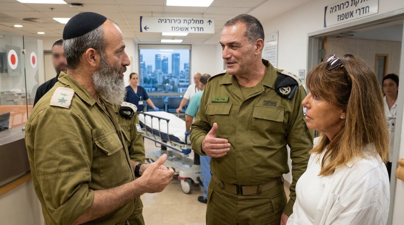 זמיר ביקר פצועי צה"ל בשיבא לקראת ראש השנה