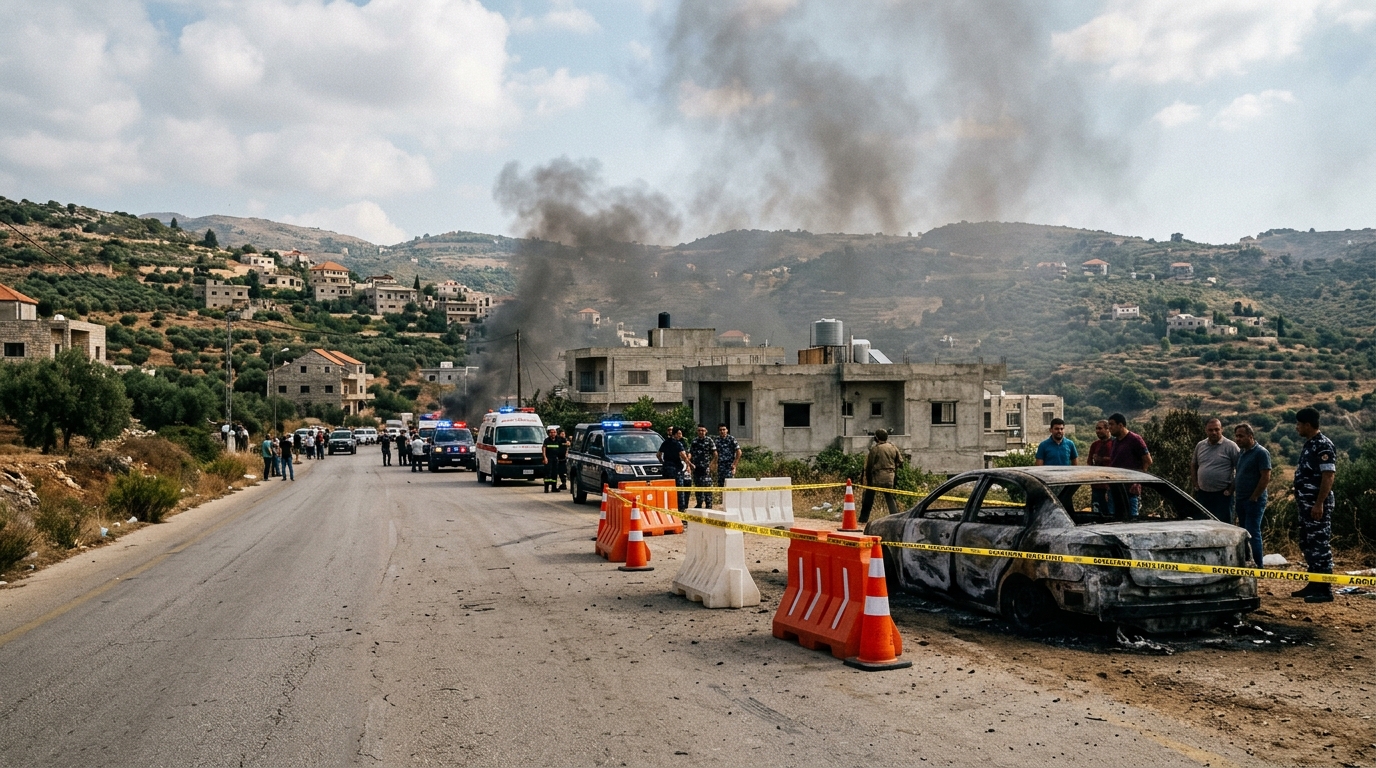 תקיפה ישראלית ברכב בדרום לבנון: הרוג ופצוע ליד כפר תבנית
