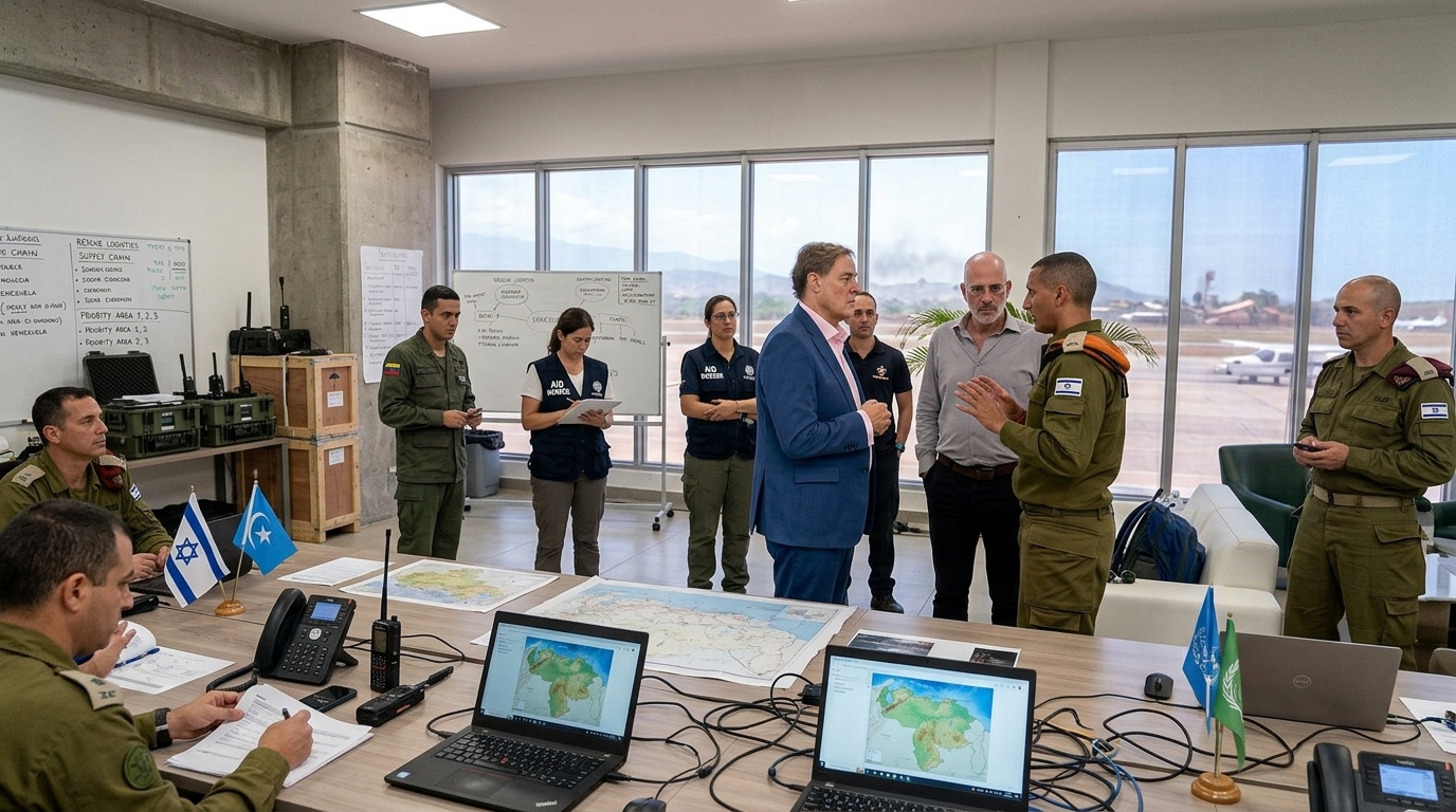 כוח החלוץ הישראלי נחת בוונצואלה לאחר רעידת האדמה