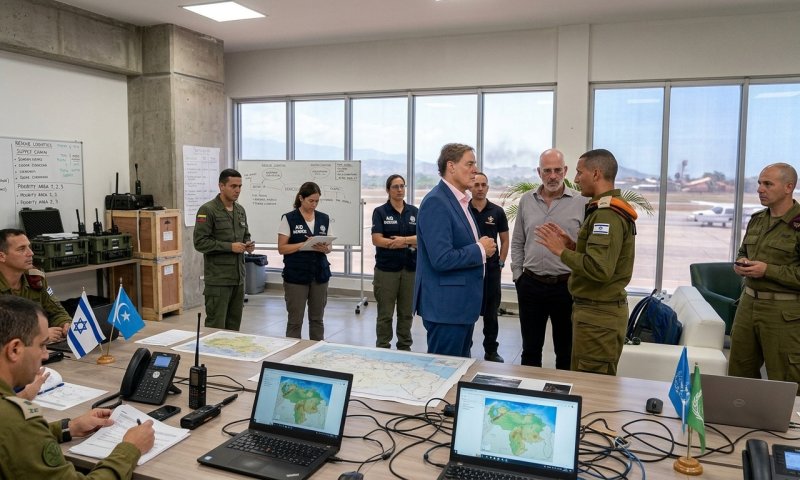 כוח החלוץ הישראלי נחת בוונצואלה לאחר רעידת האדמה