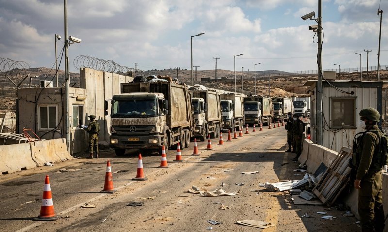 יחידת "דוד" תפסה 120 טון פסולת ישראלית בדרך לאתרים פיראטיים בגדה