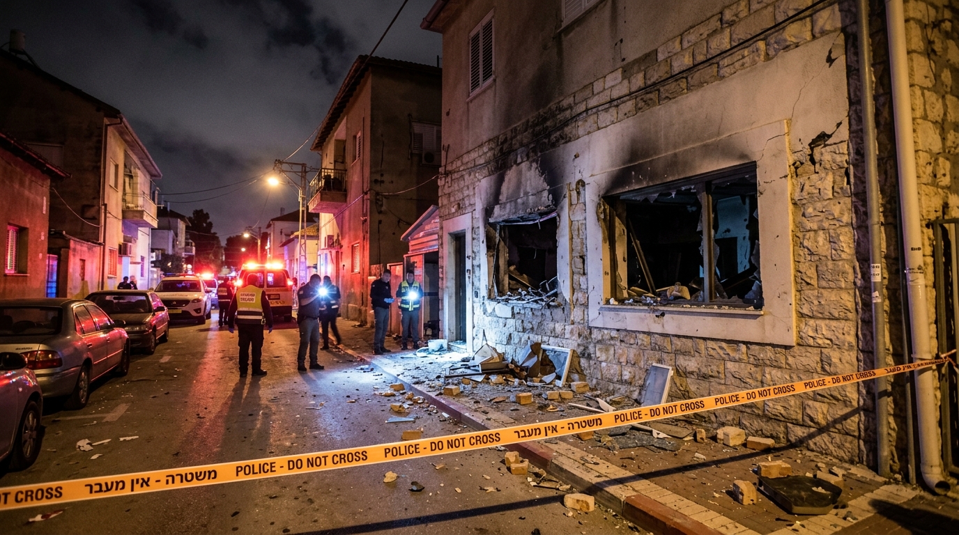 טיל לאו נורה לעבר בית של בכיר פשיעה בג'לג'וליה