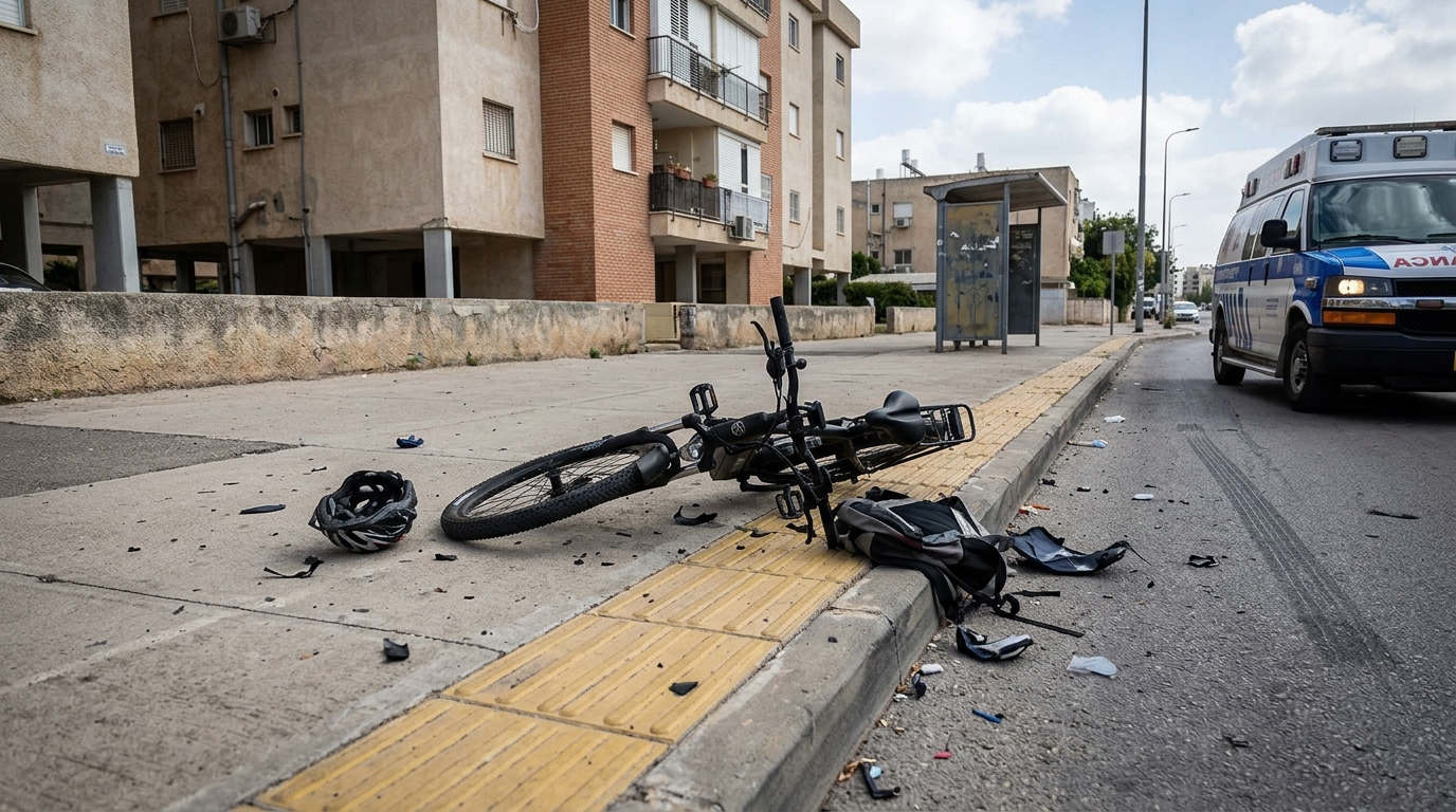 שני רוכבי אופניים חשמליים נפצעו בתאונה בקריית אתא