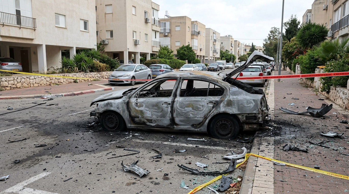גבר נהרג בפיצוץ רכב בקריית חיים - השלישי בשלושה ימים