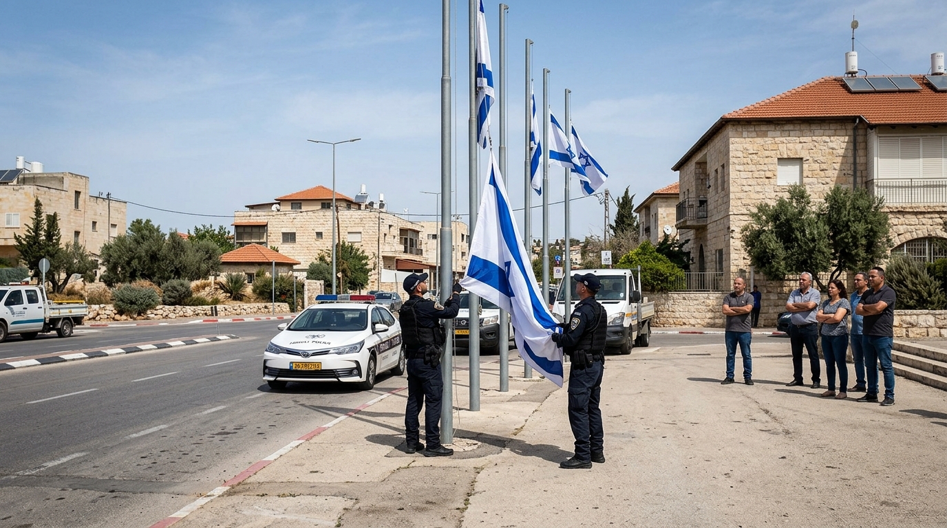 שוטרים הסירו דגלי ישראל בגליל כדי "לא להתסיס" ערבים