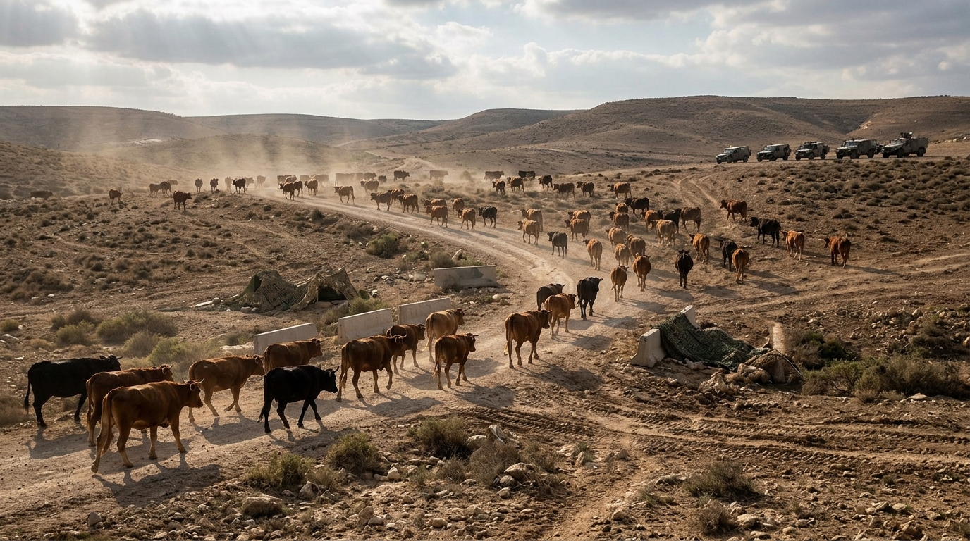 כ-80 פרות פלשו לשטח אש של גולני ושיבשו אימון