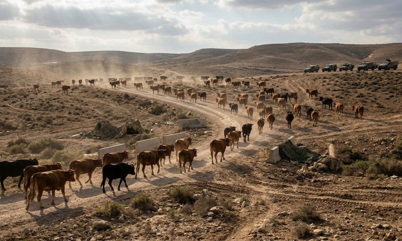 כ-80 פרות פלשו לשטח אש של גולני ושיבשו אימון