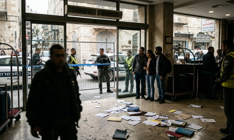 שלושה נעצרו בחשד ביידוי אבנים ממלון פרימה פארק על מפגינים חרדים