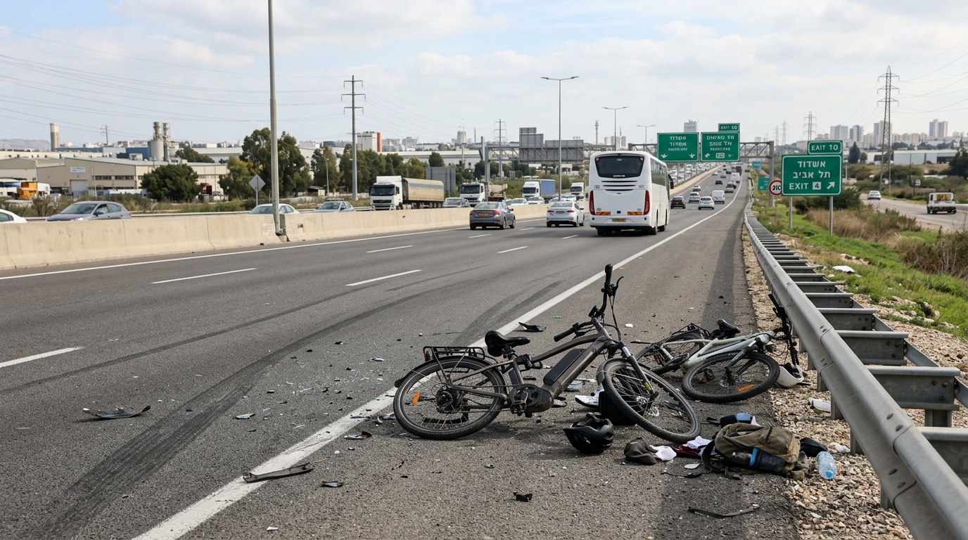 נער בן 13 נפגע מרכב בכביש 4, מצבו קשה