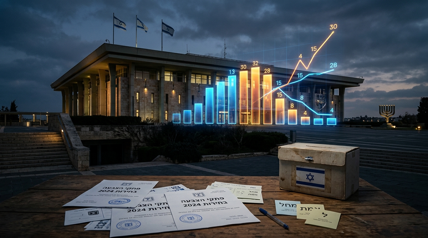 סקר מטלטל: הליכוד קופץ ל-31 מנדטים, נתניהו מרסק את איזנקוט