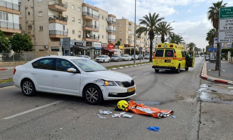 גבר בן 60 נפצע קשה לאחר שרכבו התנגש בחומה בנהריה